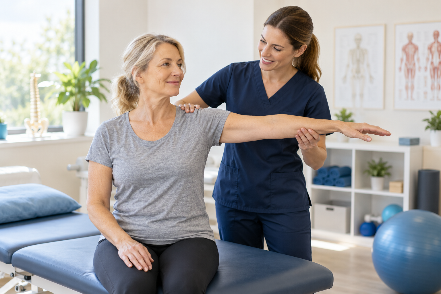Imagen ilustrativa de una sesión de fisioterapia